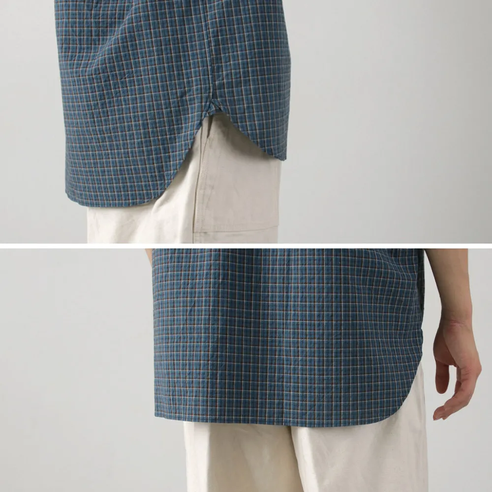 FUJITO Shirts^/ Short Sleeve Fatigue Shirt navy