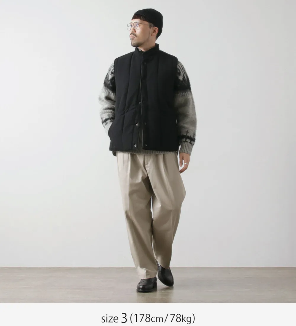 FUJITO Vests^/ Ski vest Wool serge
