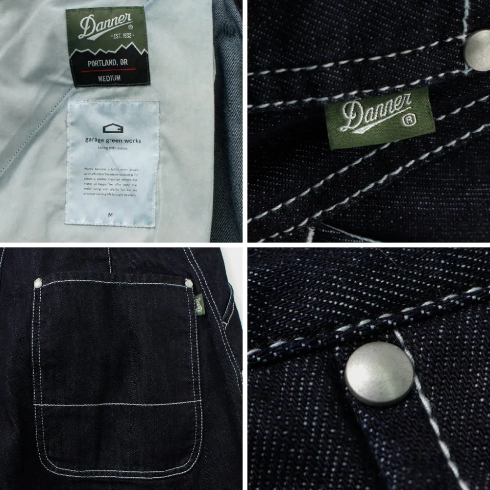 GARAGE GREEN WORKS Jeans^/ Field 6 Pocket Denim Pants Danner Collaboration indigo