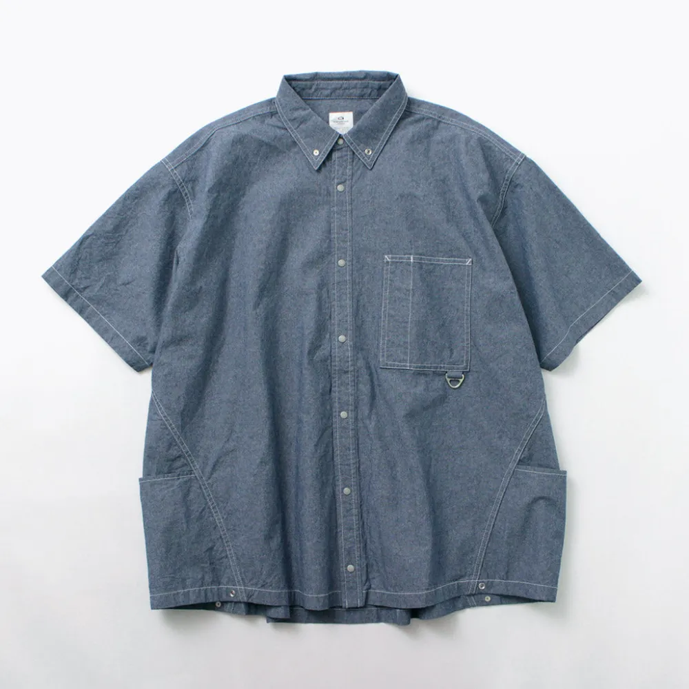 GARAGE GREEN WORKS Shirts^/ Half Sleeve Dungaree Shirt