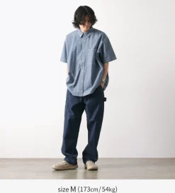 GARAGE GREEN WORKS Shirts^/ Half Sleeve Dungaree Shirt