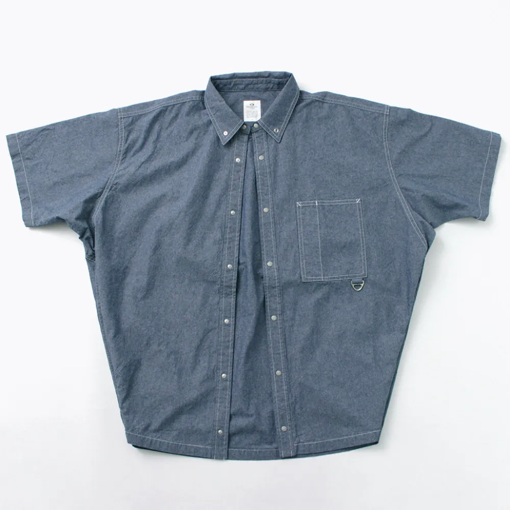GARAGE GREEN WORKS Shirts^/ Half Sleeve Dungaree Shirt