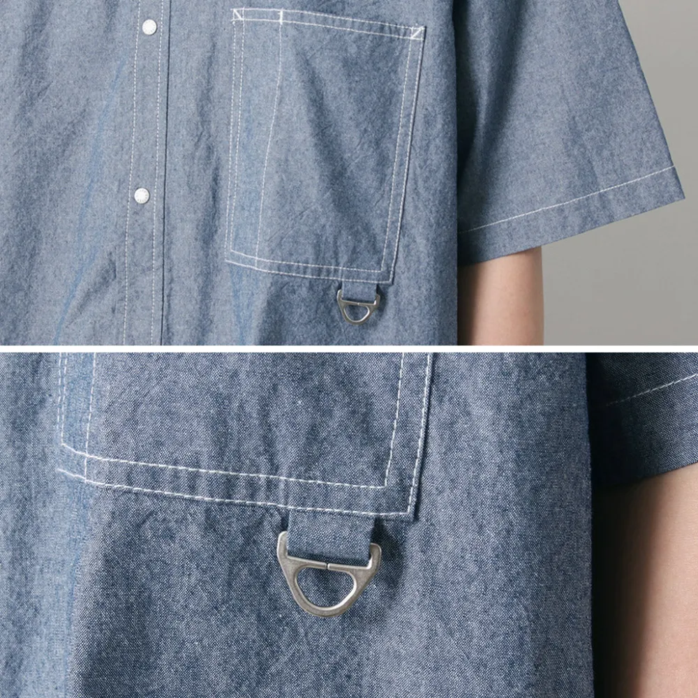 GARAGE GREEN WORKS Shirts^/ Half Sleeve Dungaree Shirt
