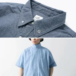 GARAGE GREEN WORKS Shirts^/ Half Sleeve Dungaree Shirt