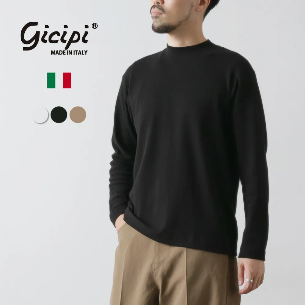 GICIPI T-Shirts^/ Delfino Crew Neck Basic Fit Long Sleeve Cut and Sewn