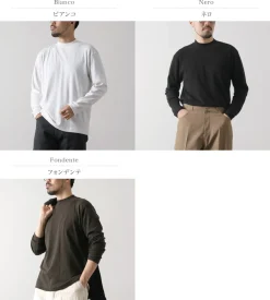 GICIPI T-Shirts^/ Delfino Crew Neck Basic Fit Long Sleeve Cut and Sewn
