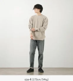 GICIPI Knits^/ ORSO Crew Neck Ribbed Long Sleeve Milano Rib Knit Sewn
