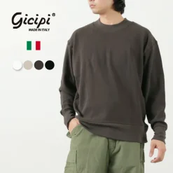 GICIPI Knits^/ ORSO Crew Neck Ribbed Long Sleeve Milano Rib Knit Sewn
