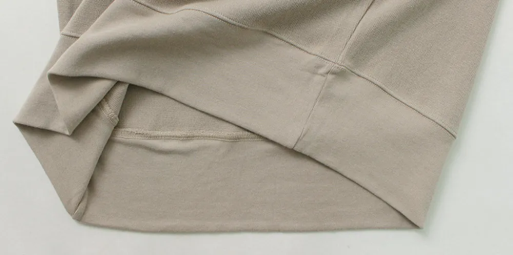 GICIPI Knits^/ ORSO Crew Neck Ribbed Long Sleeve Milano Rib Knit Sewn