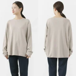 GICIPI T-Shirts^/ PITONE Boat Neck Wide Fit Milano Rib Knit sewn