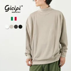 GICIPI Knits^/ SCIMMIA Mockneck Ribbed Long Sleeve Milano Rib Knit Sewn