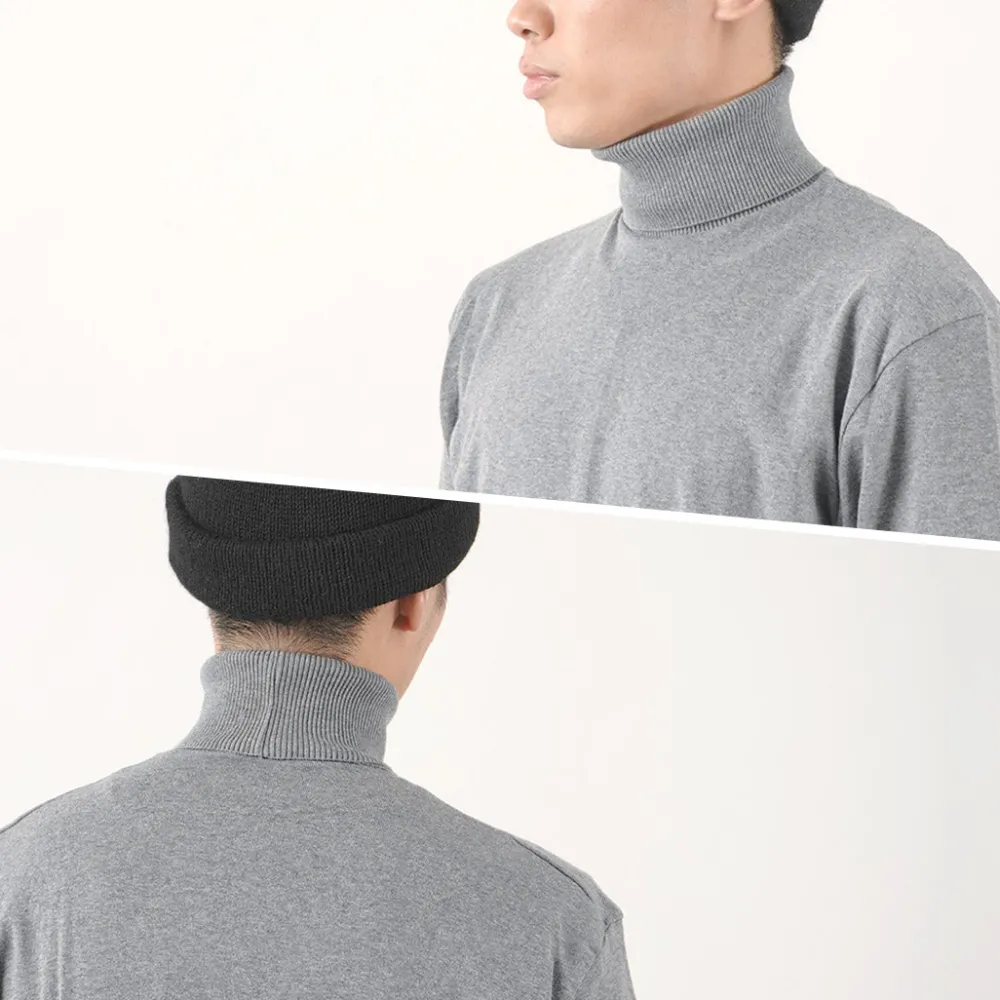 GICIPI Knits^/ TIGRE Turtle Neck Relaxed Fit Knit Sewn