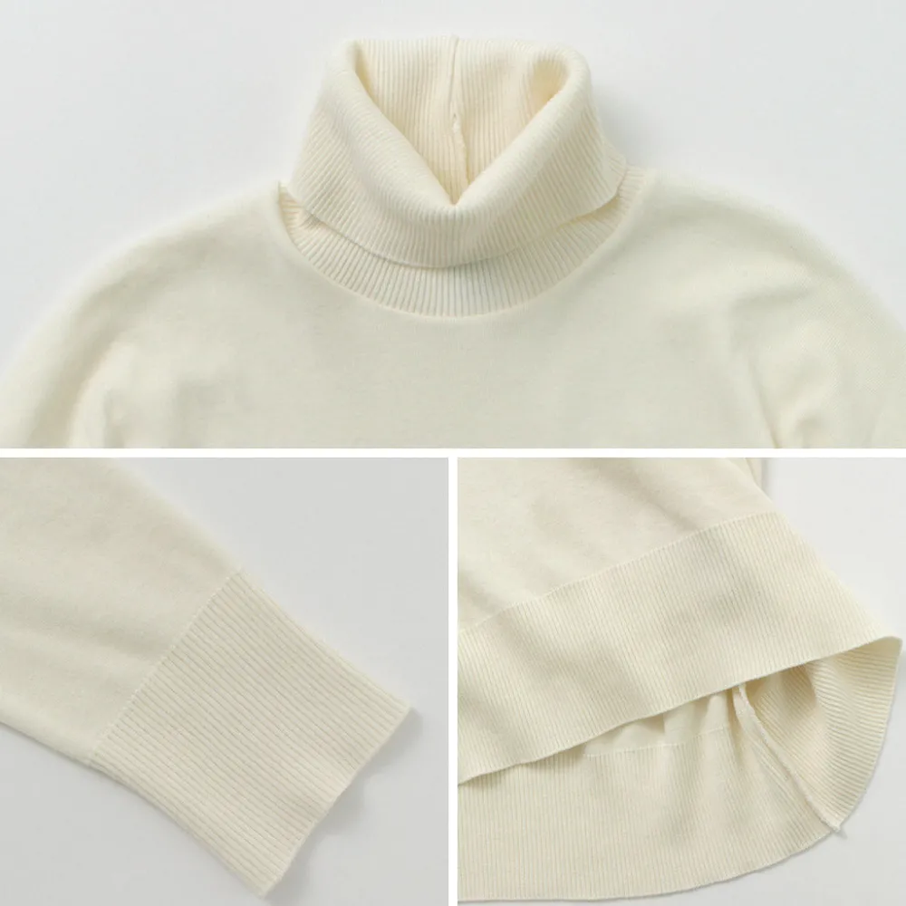GICIPI Knits^/ TIGRE Turtle Neck Relaxed Fit Knit Sewn