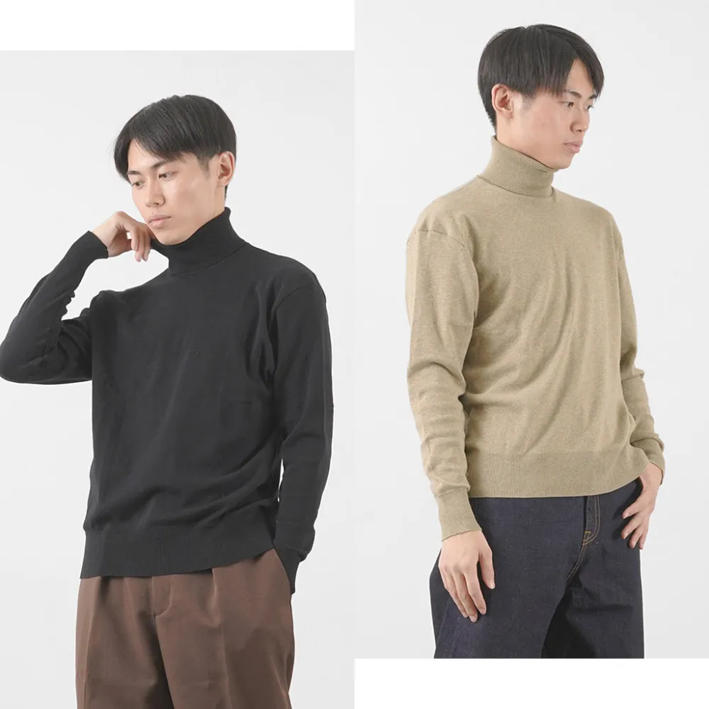 GICIPI Knits^/ TIGRE Turtle Neck Relaxed Fit Knit Sewn