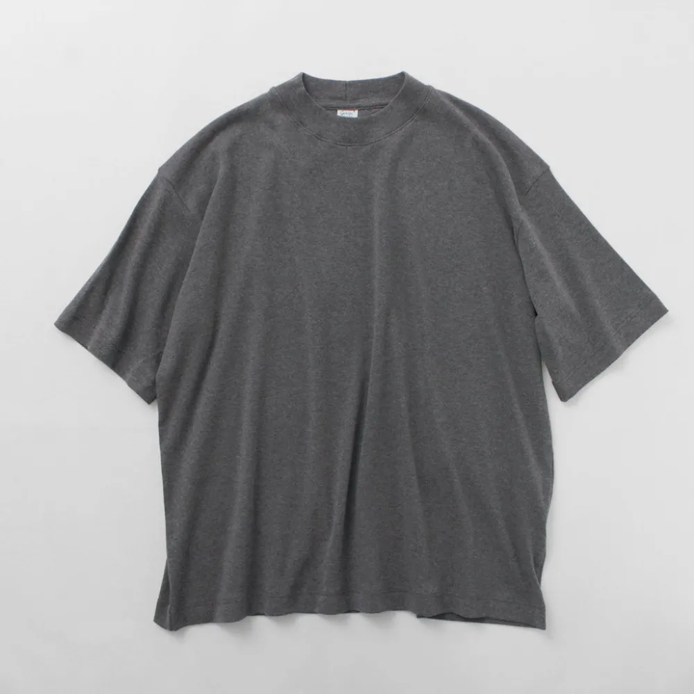 GICIPI T-Shirts^/ VONGOLA Mock Neck Relaxed Fit Milled T-Shirt