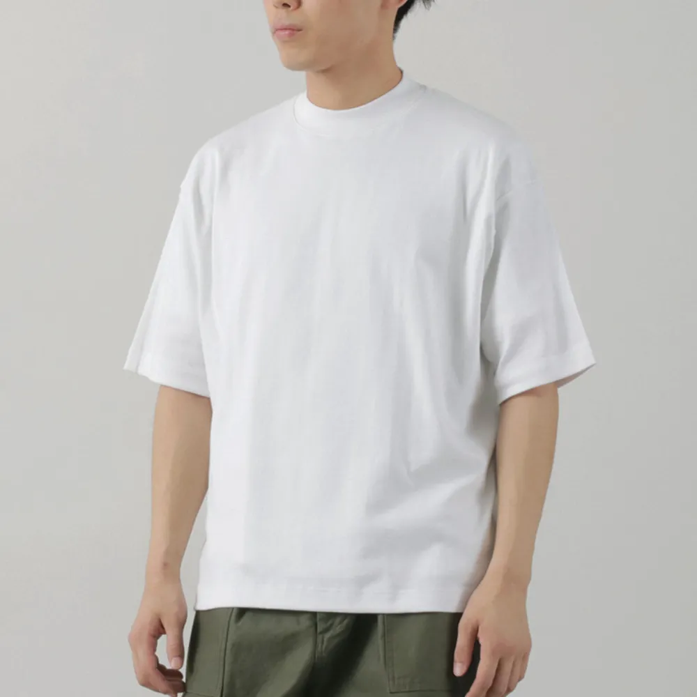 GICIPI T-Shirts^/ VONGOLA Mock Neck Relaxed Fit Milled T-Shirt