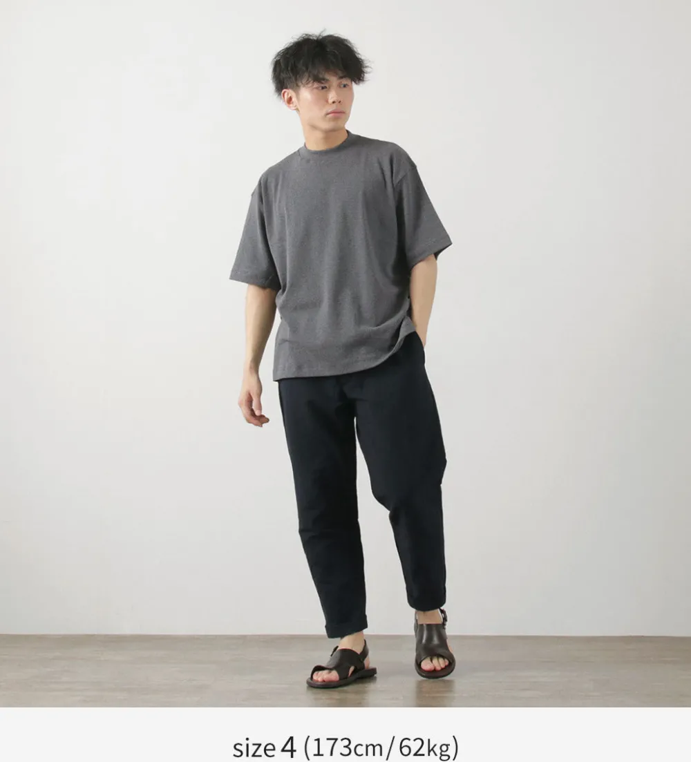 GICIPI T-Shirts^/ VONGOLA Mock Neck Relaxed Fit Milled T-Shirt