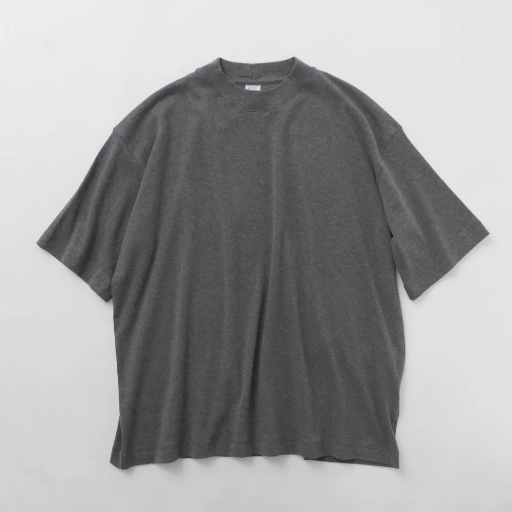 GICIPI T-Shirts^/ VONGOLA Mock Neck Relaxed Fit Milled T-Shirt