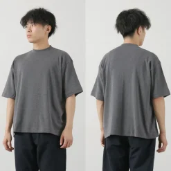 GICIPI T-Shirts^/ VONGOLA Mock Neck Relaxed Fit Milled T-Shirt
