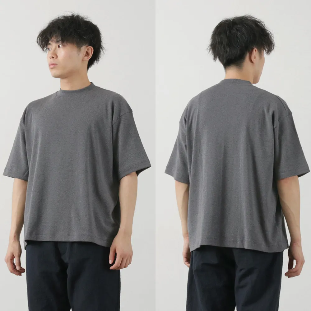 GICIPI T-Shirts^/ VONGOLA Mock Neck Relaxed Fit Milled T-Shirt