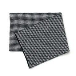 GILBERT WILSON OF HA Scarfs^/ Staggered Check Merino Wool Snood