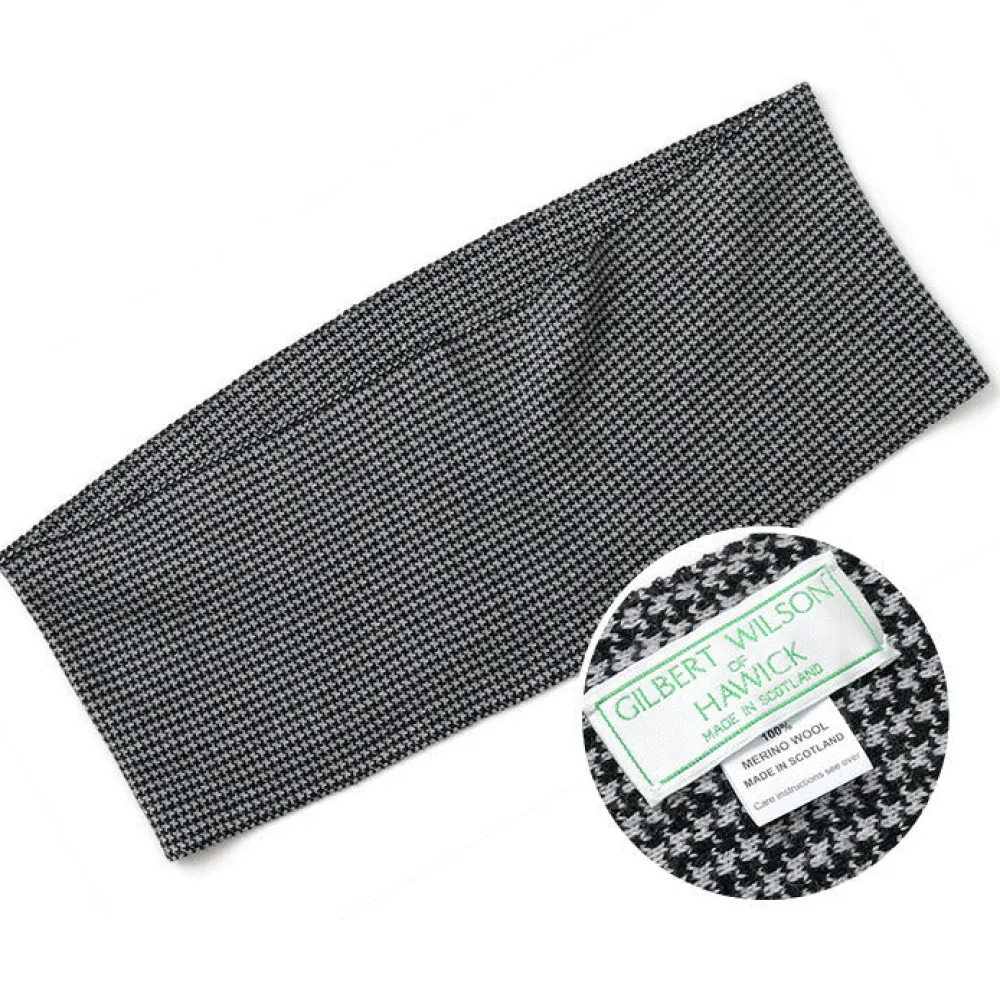 GILBERT WILSON OF HA Scarfs^/ Staggered Check Merino Wool Snood