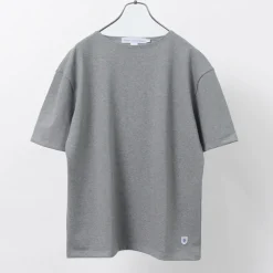 GLACON T-Shirts^/ Solid colour Boat neck Big shirt