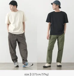 GLACON T-Shirts^/ Solid colour Boat neck Big shirt