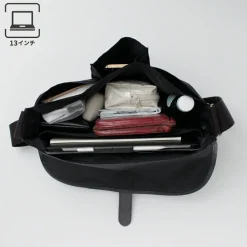 GLENROYAL Shoulder Bags^/ Flap Shoulder Bag Nylon Tussah black