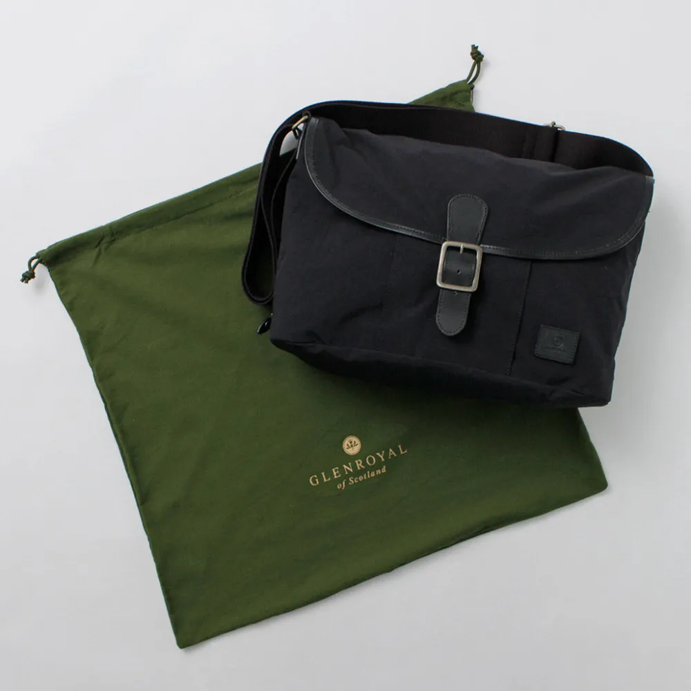 GLENROYAL Shoulder Bags^/ Flap Shoulder Bag Nylon Tussah black