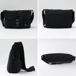 GLENROYAL Shoulder Bags^/ Flap Shoulder Bag Nylon Tussah black