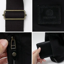 GLENROYAL Shoulder Bags^/ Flap Shoulder Bag Nylon Tussah black