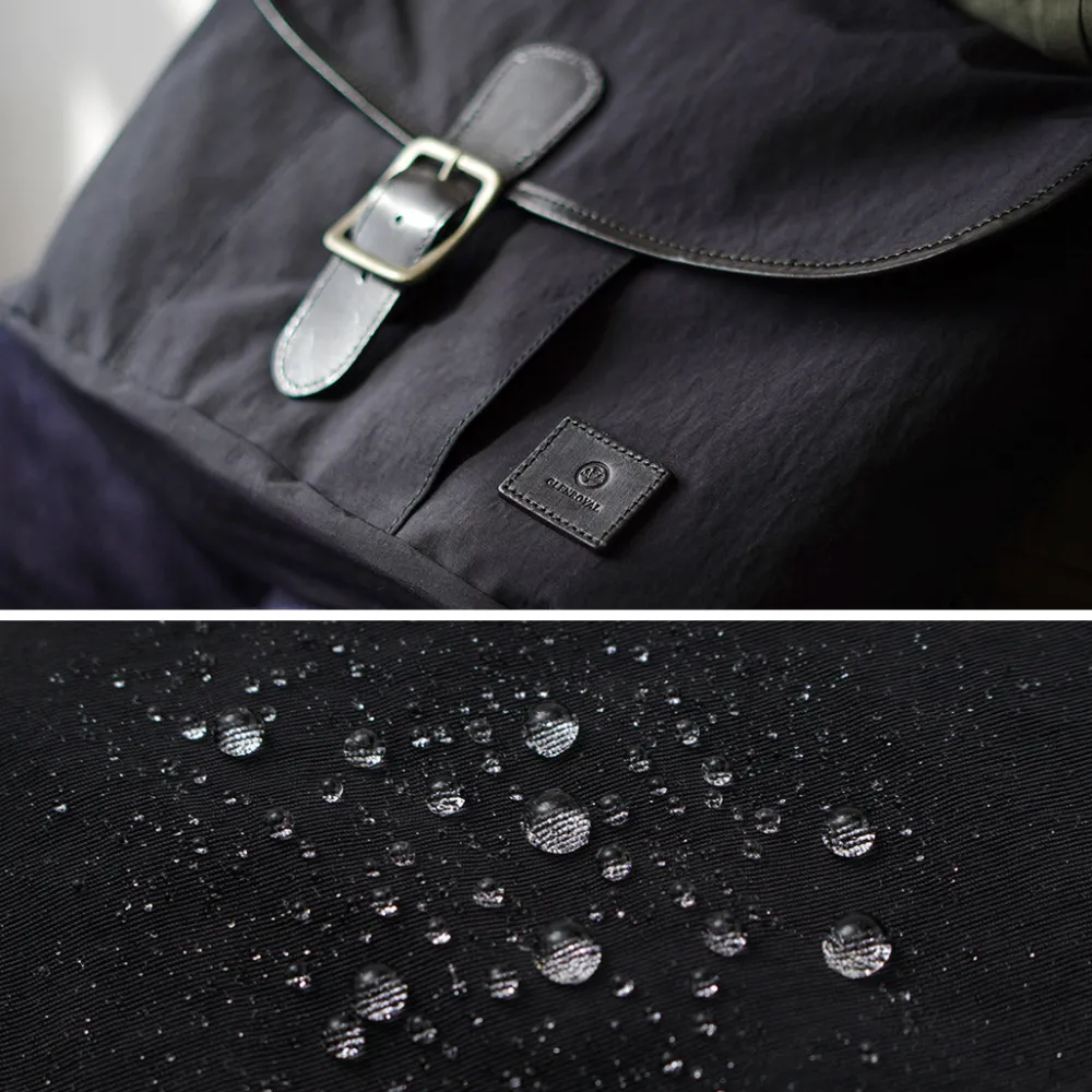 GLENROYAL Shoulder Bags^/ Flap Shoulder Bag Nylon Tussah black