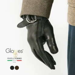 GLOVES Gloves^/ Touch Lambskin Ring Belt