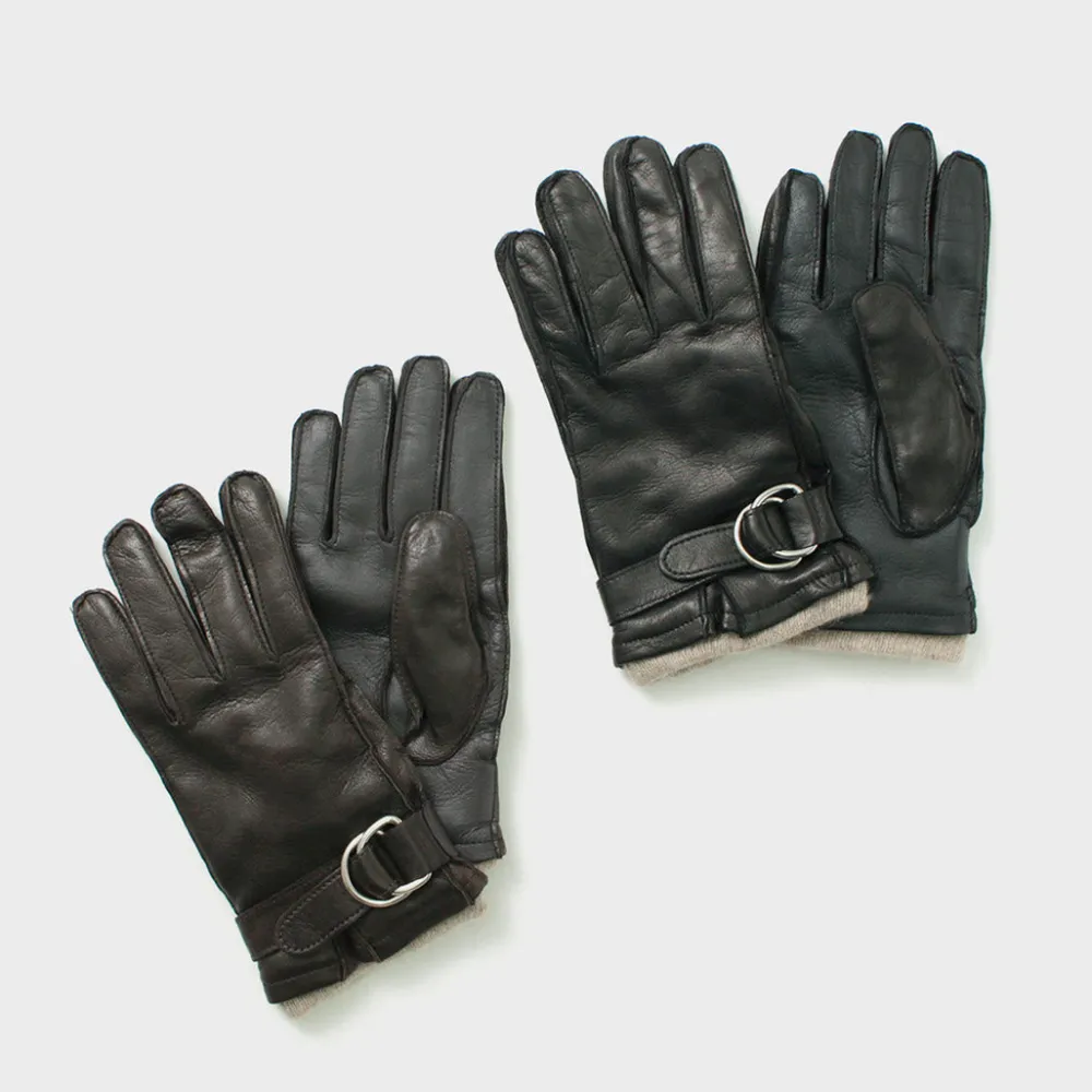GLOVES Gloves^/ Touch Lambskin Ring Belt