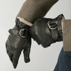 GLOVES Gloves^/ Touch Lambskin Ring Belt