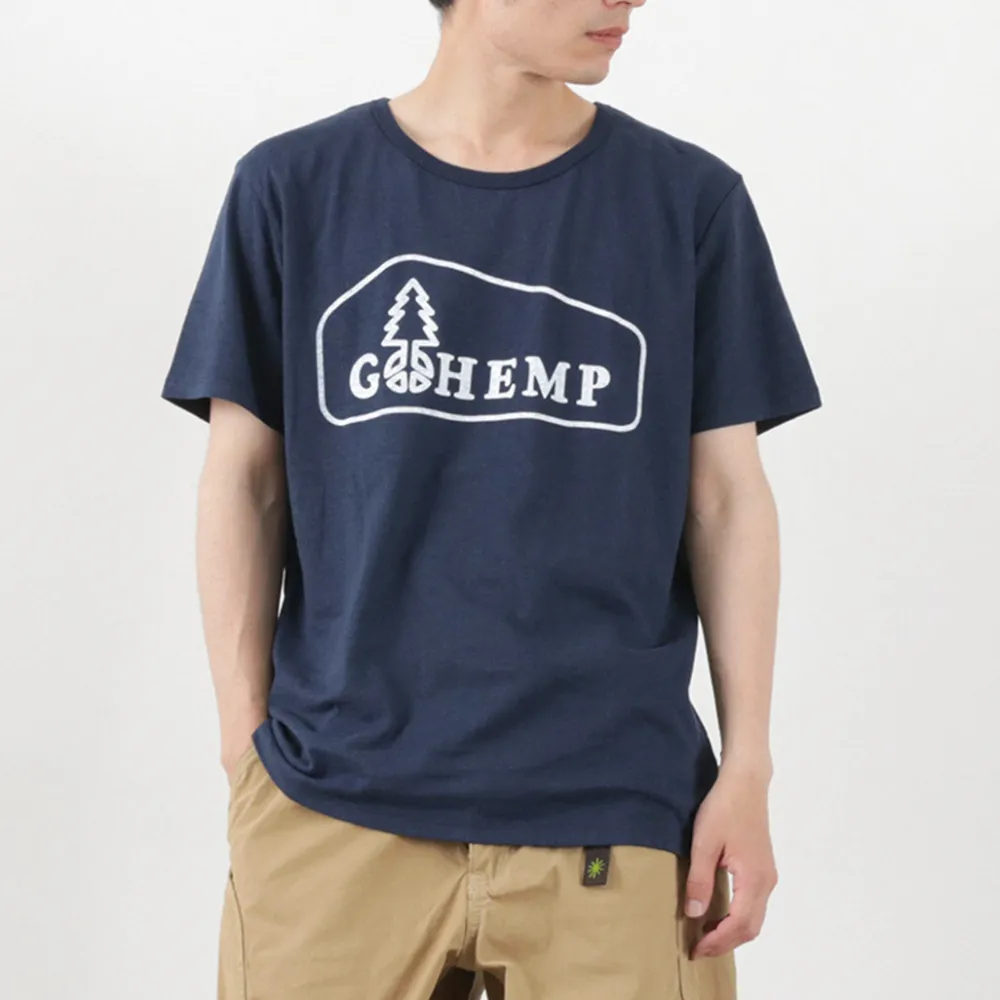 GOHEMP T-Shirts^/ Box Logo Basic Short Sleeve T-Shirt
