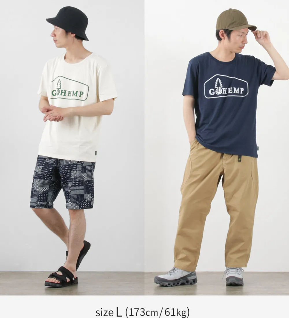 GOHEMP T-Shirts^/ Box Logo Basic Short Sleeve T-Shirt