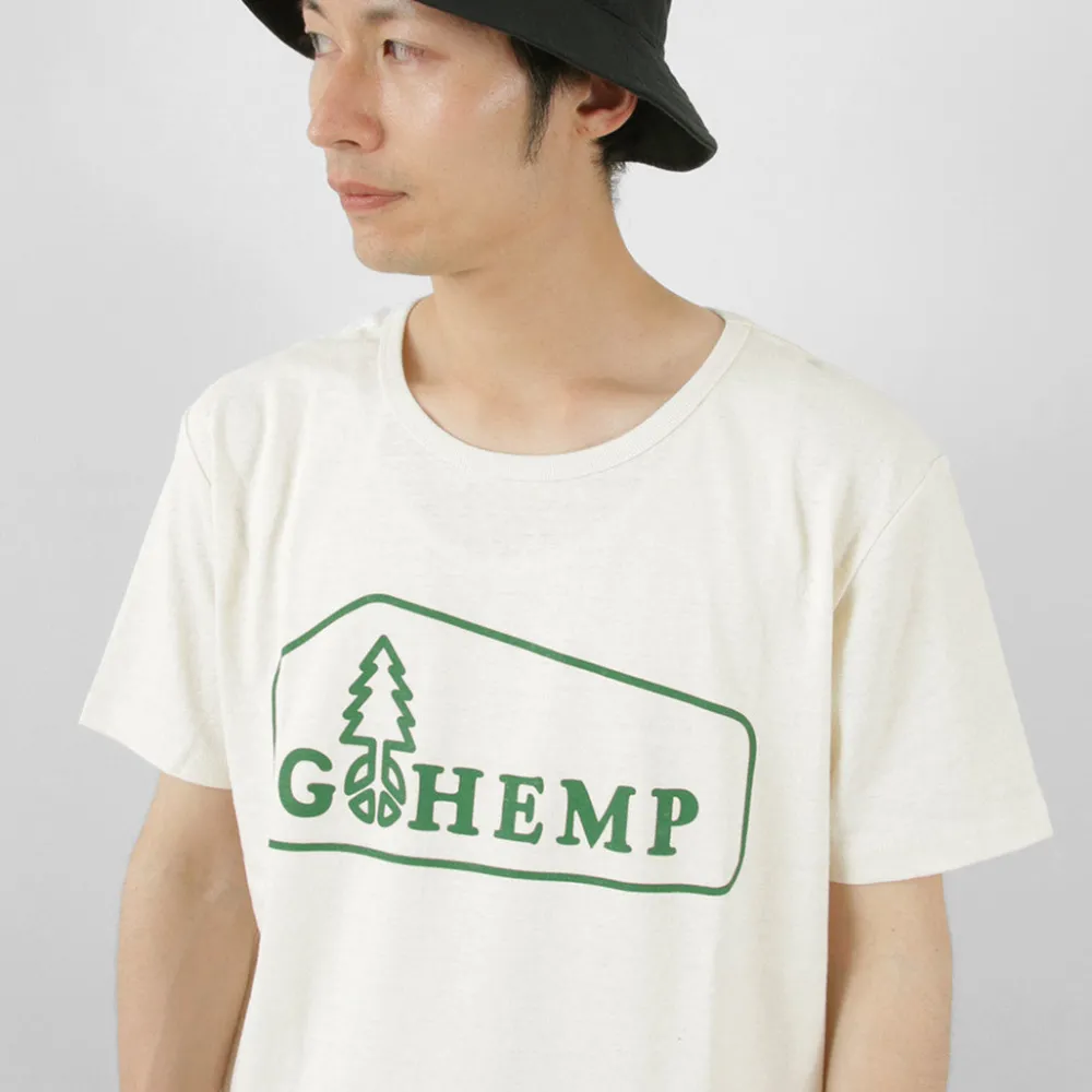 GOHEMP T-Shirts^/ Box Logo Basic Short Sleeve T-Shirt