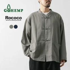 GOHEMP Shirts^/ Goku wide long-sleeved shirt