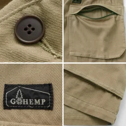 GOHEMP Jackets^/ Green Lodge Jacket Hemp Cotton Recycled Polyester Cloth