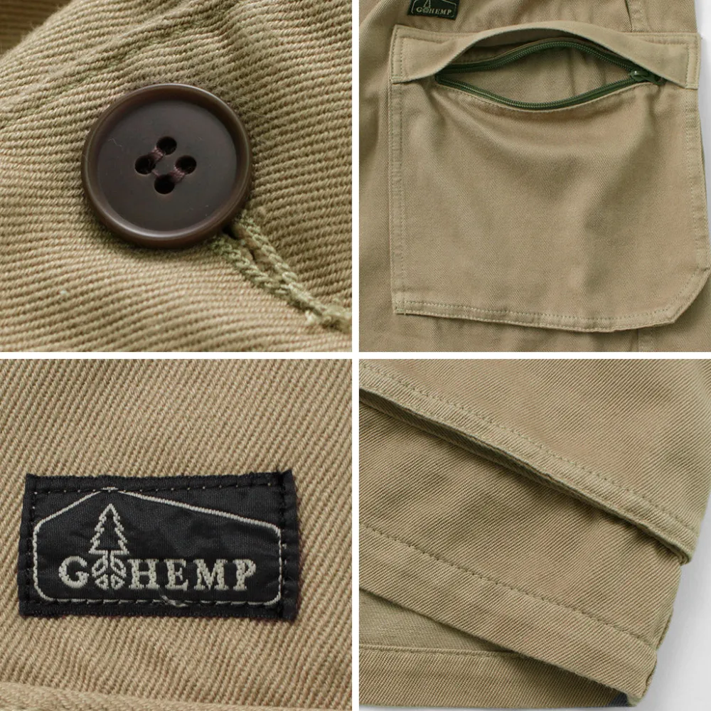 GOHEMP Jackets^/ Green Lodge Jacket Hemp Cotton Recycled Polyester Cloth