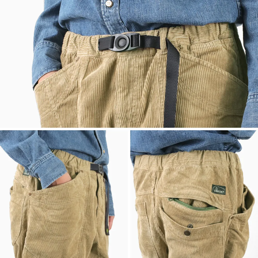 GOHEMP Work Pants & Chinos^/ Hemp Corduroy Traveler Easy Pants Wide Tapered