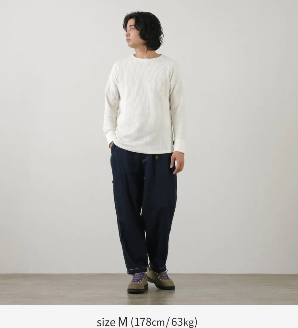 GOHEMP T-Shirts^/ Hemp Waffle BASIC Raglan Crew