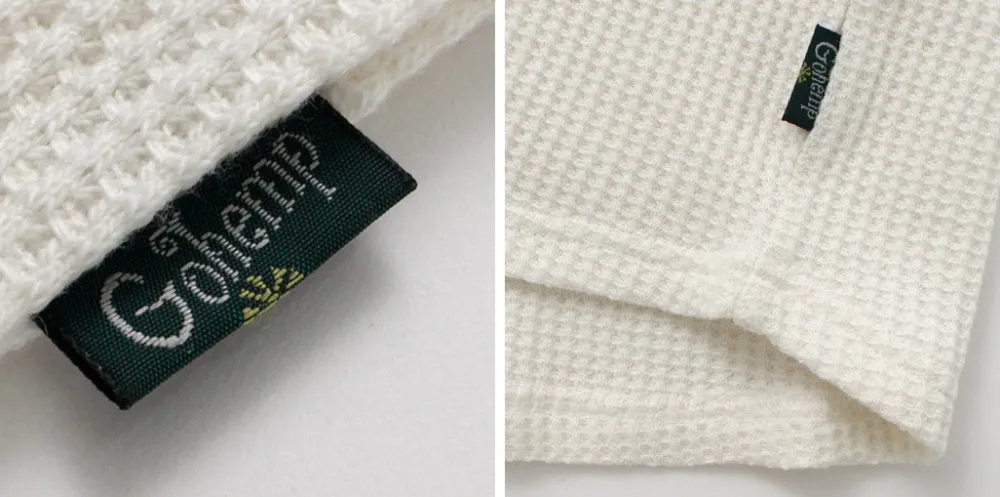 GOHEMP T-Shirts^/ Hemp Waffle BASIC Raglan Crew