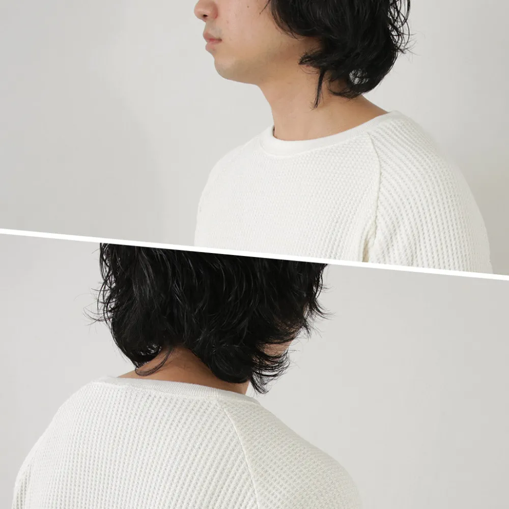 GOHEMP T-Shirts^/ Hemp Waffle BASIC Raglan Crew