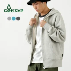 GOHEMP Sweatshirts^/ Hemp Zip-Up Hoodie