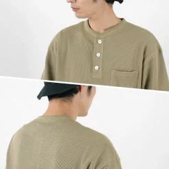 GOHEMP T-Shirts^/ Henley PK Short Sleeve Shirt