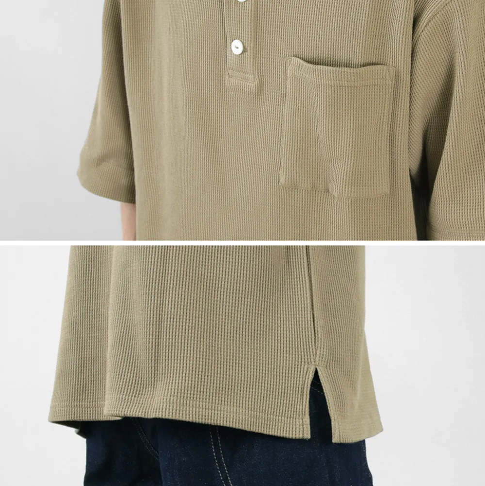 GOHEMP T-Shirts^/ Henley PK Short Sleeve Shirt