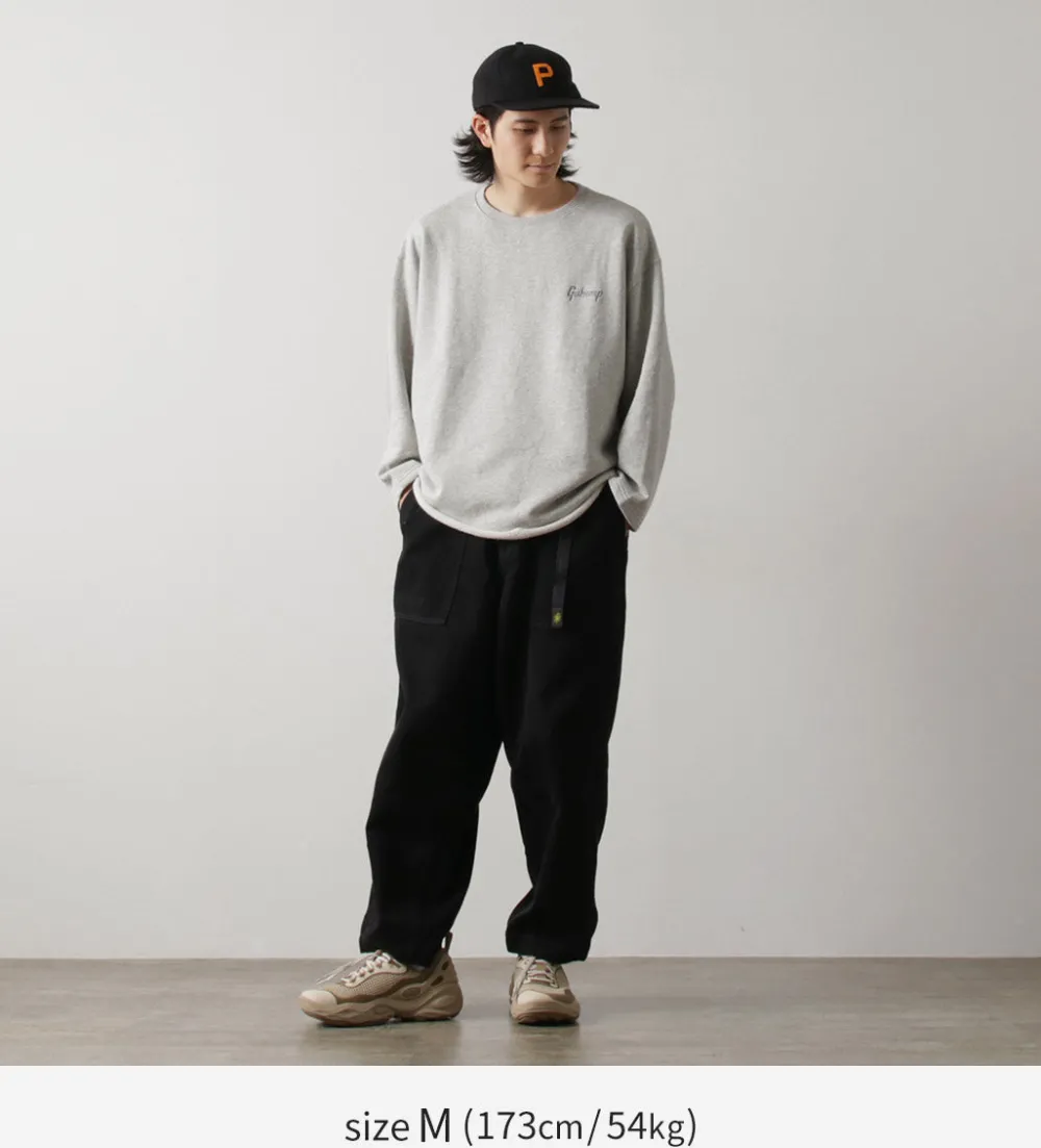 GOHEMP Sweatshirts^/ Loose Round 7/10 Sleeve Light Ounce Sweat T-Shirt gray